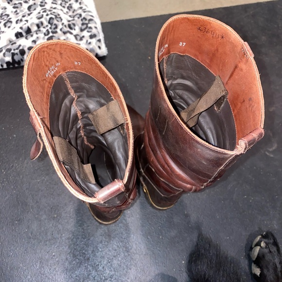 Golden goose distressed brown tall riding boots gently used - Picture 8 of 13